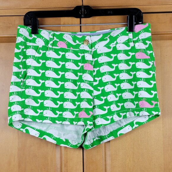 MacBeth Collection by Margaret Josephs "Oh Whale" Cotton Jean Shorts - S - Picture 9 of 12